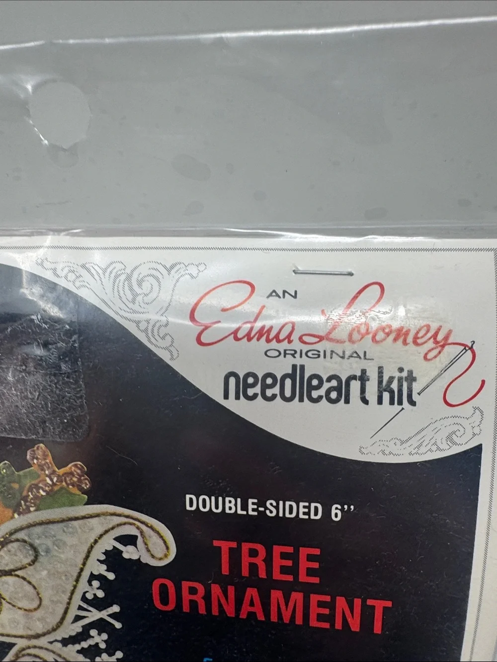 VINTAGE EDNA LOONEY CHRISTMAS CRAFT KIT ORNAMENT 6